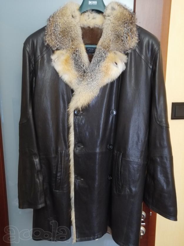Кожаная куртка с мехом