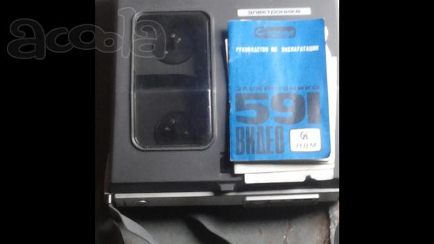 Продам видеомагнитофон электроника 591 новый с паспортом.