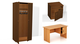 Шкаф ДСП для одежды одностворчатый с четырьмя полками, мебель дсп в москве от производителя по оптовым ценам, оптом и в розницу