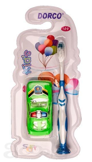 Детская зубная щётка с машинкой