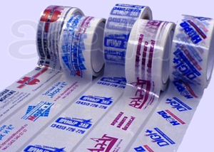 Производство липкой ленты с логотипом