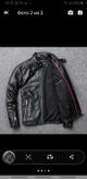 Мужская Байкерская кожаная куртка, чёрная тонкая куртка из натуральной кожи.