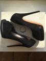 Туфли casadei италия новые размер 39 замшевые чёрные платформа сваровски стразы swarovski