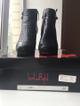Ботинки left&rite италия 39 размер кожа чёрные платформа каблук 10 ботильоны женские внутри кожаные
